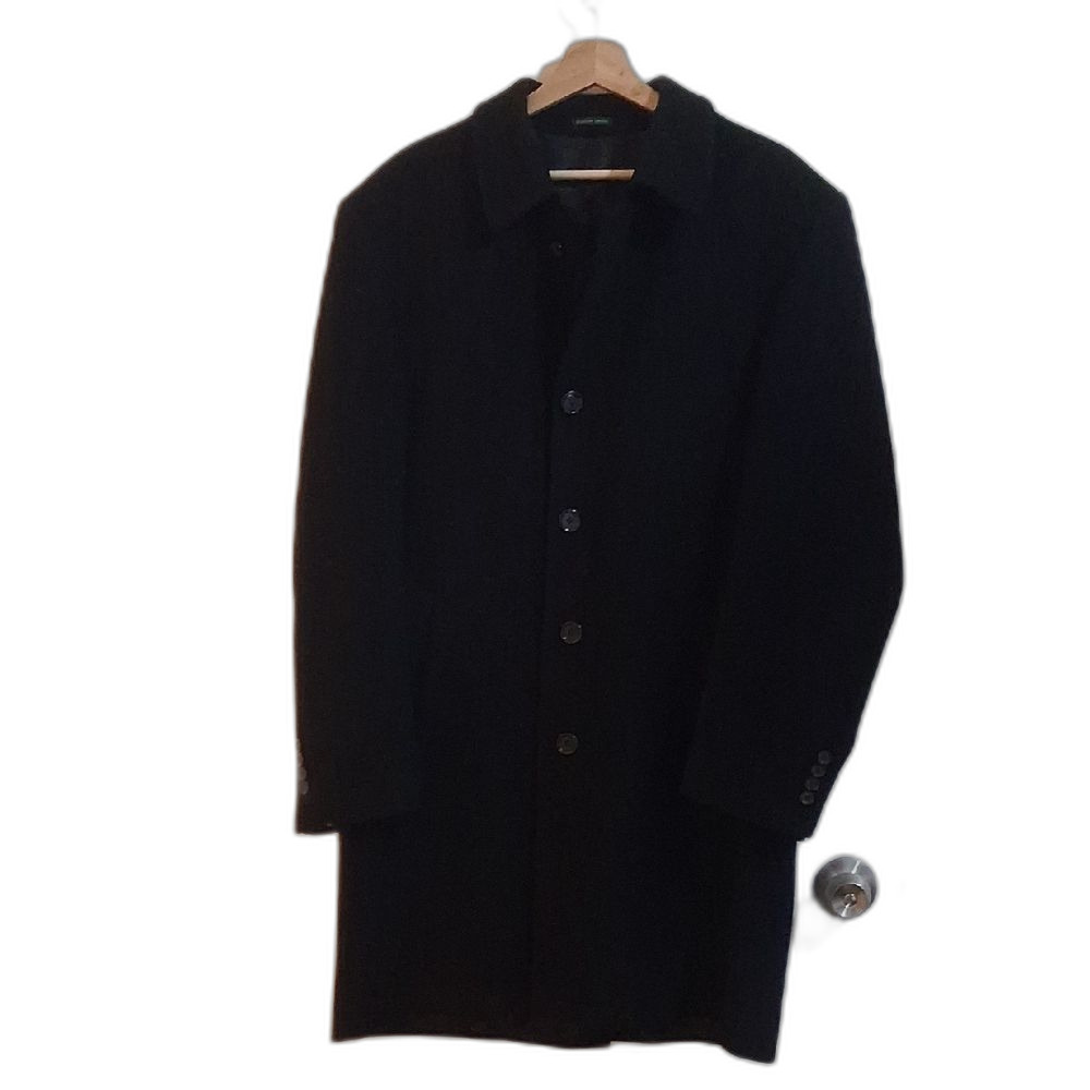 Lauren Ralph Lauren Black Wool/Cashmere Coat Size 42R